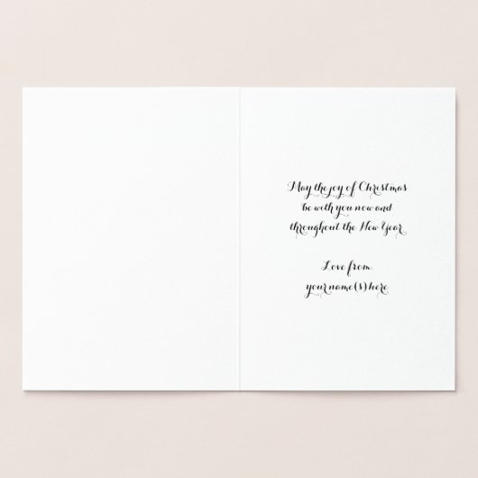 Weihnachtsbaum Entdeckungsreise zur Viktorianische Folienkarte (Innenseite)