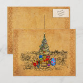 Weihnachtsbaum-Erinnerungen Feiertagspostkarte (Vorne/Hinten)