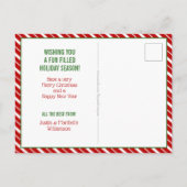 Weihnachtsbaum Erlangen Urlaub Postkarte (Rückseite)