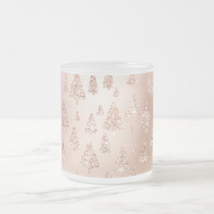 Weihnachtsbaum-erröten rosa Rosen-Gold Mattglastasse