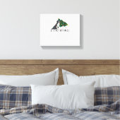 Weihnachtsbaum Es ist nicht mein Fault Border Coll Leinwanddruck (Insitu (Schlafzimmer))