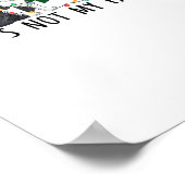 Weihnachtsbaum Es ist nicht mein Fault Border Coll Poster (Ecke)