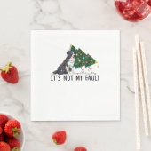 Weihnachtsbaum Es ist nicht mein Fault Border Coll Serviette (Beispiel)