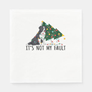 Weihnachtsbaum Es ist nicht mein Fault Border Coll Serviette