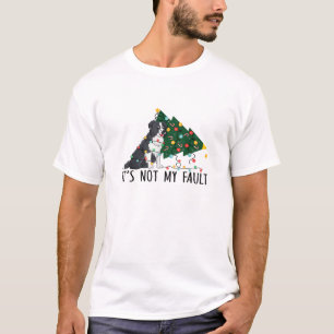 Weihnachtsbaum Es ist nicht mein Fault Border Coll T-Shirt