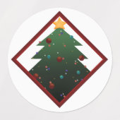 Weihnachtsbaum Etiketten (Design 1)