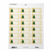 Weihnachtsbaum, Etiketten Adressaufkleber (Vorne)