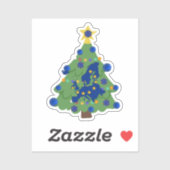 Weihnachtsbaum - Europäische Gewerkschaft | EU Eur Aufkleber (Blatt)