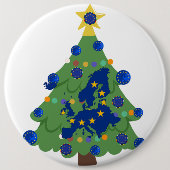Weihnachtsbaum - Europäische Gewerkschaft | EU Eur Button (Vorderseite)
