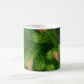 Weihnachtsbaum Evergreen mit Pine Cones Kaffeetasse (Mittel)