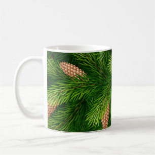 Weihnachtsbaum Evergreen mit Pine Cones Kaffeetasse