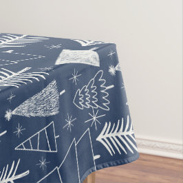 Weihnachtsbaum - Evergreen Tree - Pine Tree Blue Tischdecke