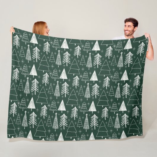 Weihnachtsbaum - Evergreen Tree - Pine Tree Green Fleecedecke (Beispiel)
