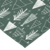 Weihnachtsbaum - Evergreen Tree - Pine Tree Green Tischdecke (Schrägansicht)