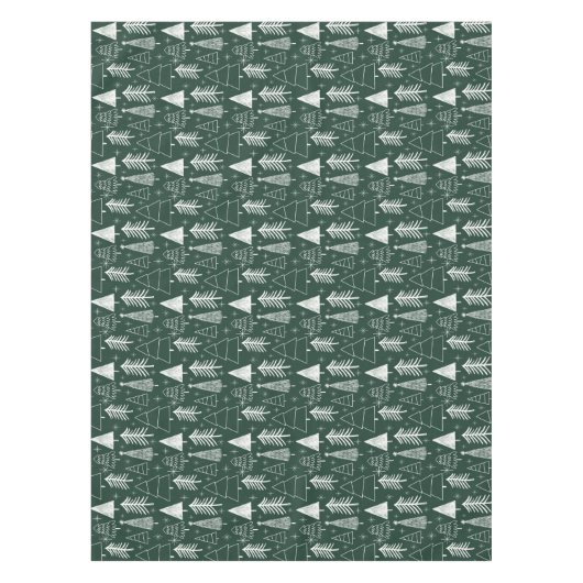 Weihnachtsbaum - Evergreen Tree - Pine Tree Green Tischdecke (Vorderseite)