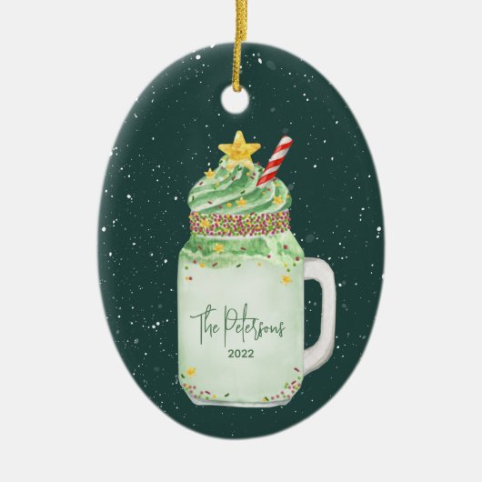 Weihnachtsbaum Extreme Milkshake Keramik O Ornament (Vorne)