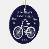 Weihnachtsbaum Fahrradverleih 5 km Keramik Ornament (Rechts)