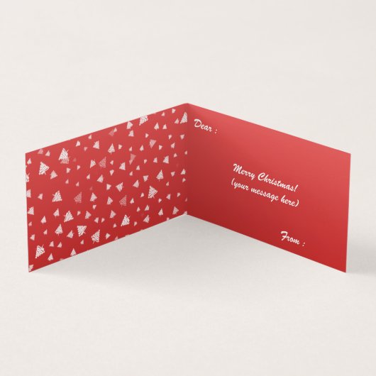 Weihnachtsbaum-Faltkarte (Innenseite)