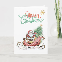 Weihnachtsbaum: Faltkarte Karte