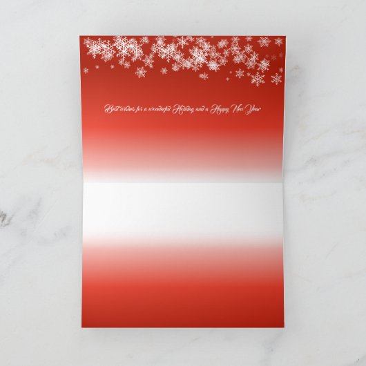 Weihnachtsbaum Faltschachtel Feiertagskarte (Innenseite)