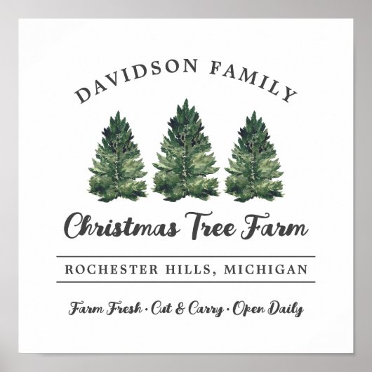 Weihnachtsbaum-Familienferien Poster (Vorne)