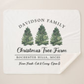 Weihnachtsbaum-Familienferien Sherpadecke (Vorderseite (Horizontal))