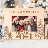 Weihnachtsbaum Familienname Holiday Keepake Geätzte Rahmen