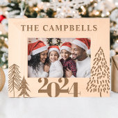 Weihnachtsbaum Familienname Holiday Keepake Geätzte Rahmen