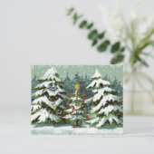 Weihnachtsbaum Familienpostkarte Feiertagspostkarte (Stehend Vorderseite)