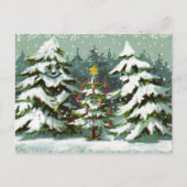 Weihnachtsbaum Familienpostkarte Feiertagspostkarte (Vorderseite)