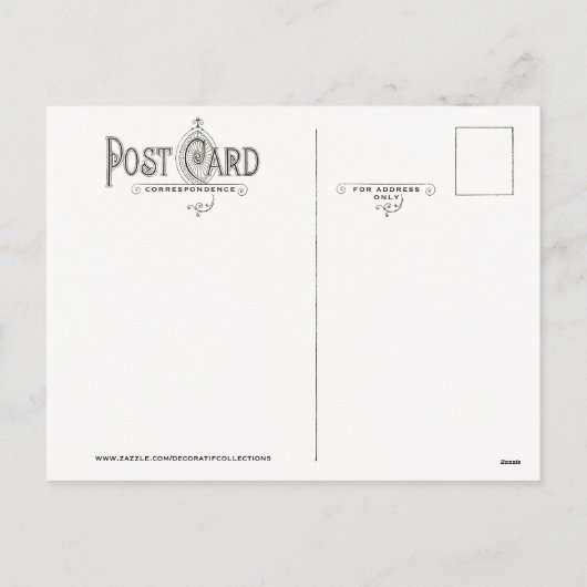 Weihnachtsbaum Familienpostkarte Feiertagspostkarte (Rückseite)