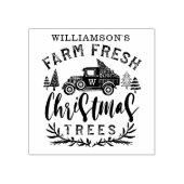 Weihnachtsbaum Familienwagen Gummistempel (Prägung)