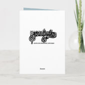 Weihnachtsbaum Fantasy Card Feiertagskarte (Rückseite)