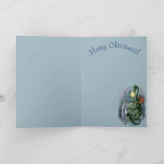 Weihnachtsbaum Fantasy Card Feiertagskarte (Innenseite)