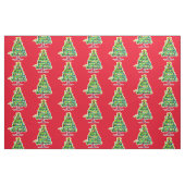 Weihnachtsbaum Farbige Illustration Stoff (Fat Quarter (45,7 x 55,9 cm))