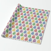 Weihnachtsbaum Farbiger Weihnachten Geschenkpapier (Ungerollt)