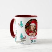 Weihnachtsbaum Farm Lebenslauf Tasse (Vorderseite Links)