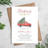 Weihnachtsbaum & Farm LKW Weihnachtsfest Party Einladung