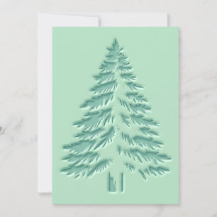 Weihnachtsbaum Faux-Prägung Distressed Grün Feiertagskarte