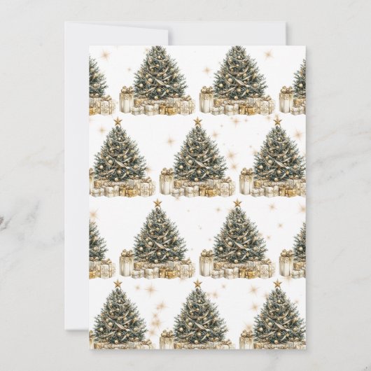 Weihnachtsbaum-Feier Einladung (Rückseite)