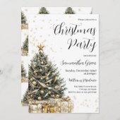 Weihnachtsbaum-Feier Einladung (Vorne/Hinten)