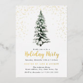 Weihnachtsbaum-Feier Folieneinladung (Vorderseite)