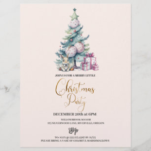 Weihnachtsbaum-Feier in Bugdet Flyer