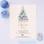 Weihnachtsbaum-Feier in Bugdet Flyer (Einzeln)