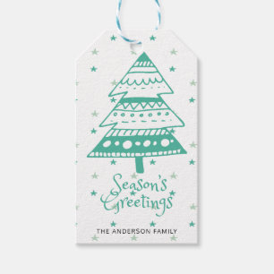 Weihnachtsbaum-Feiertag der Saison Geschenkanhänger