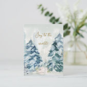 Weihnachtsbaum-Feiertag Feiertagspostkarte (Stehend Vorderseite)