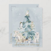 Weihnachtsbaum-Feiertag Feiertagspostkarte (Vorne/Hinten)