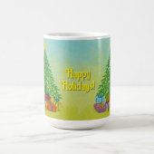 Weihnachtsbaum-Feiertag Kaffeetasse (Mittel)