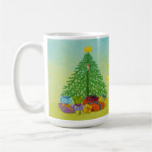 Weihnachtsbaum-Feiertag Kaffeetasse (Links)