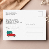 Weihnachtsbaum Feiertag Neue Adressenverschiebung Ankündigungspostkarte